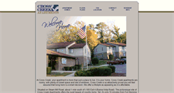 Desktop Screenshot of crosscreekapartments.com